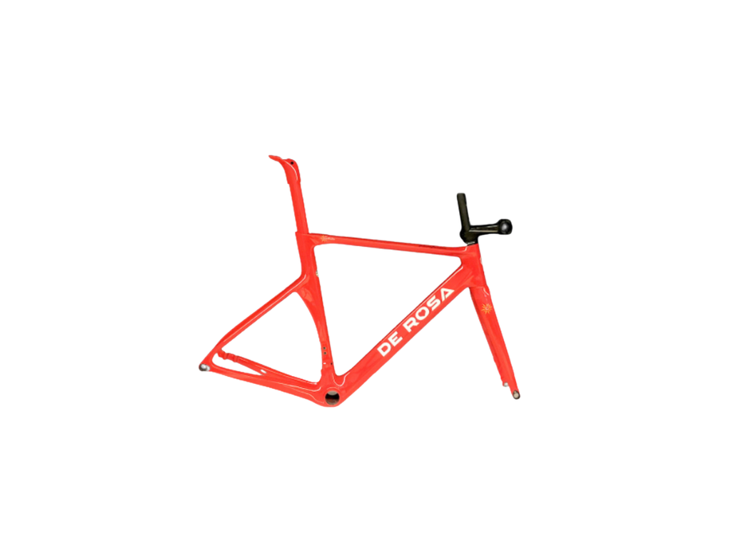 [21042600014] SK Disk Pininfarina Frame With Accessories + N° 5 Metron Handlebar Painted + Thru Axle (50, Rosso Cofidis)