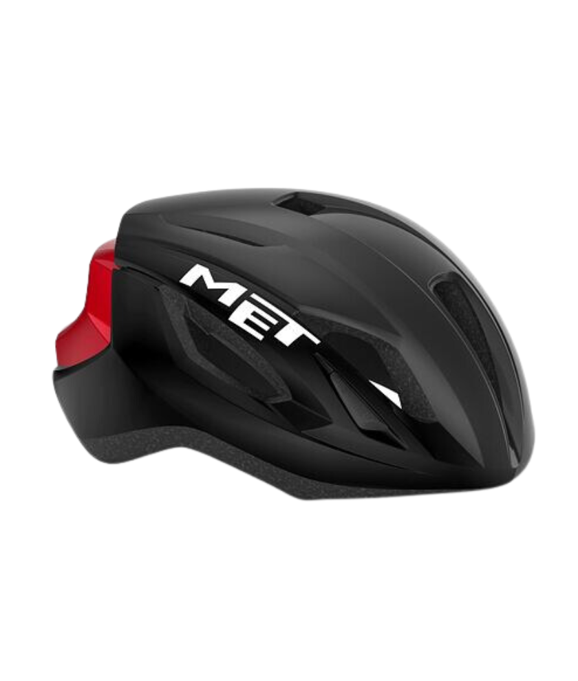 MET HEL STRALE CE BLACK RED METALLIC | GLOSSY M (3HM107CE00MNR4)
