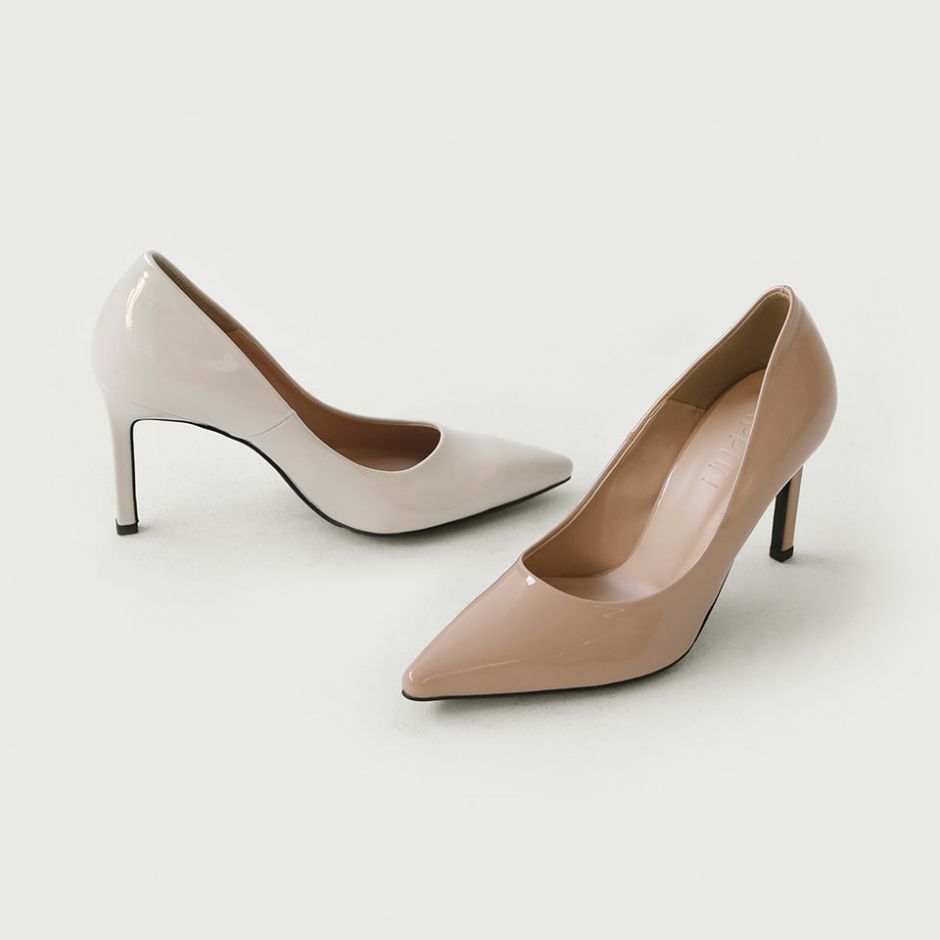 Cameli Enamel Stiletto Heels (7cm)
